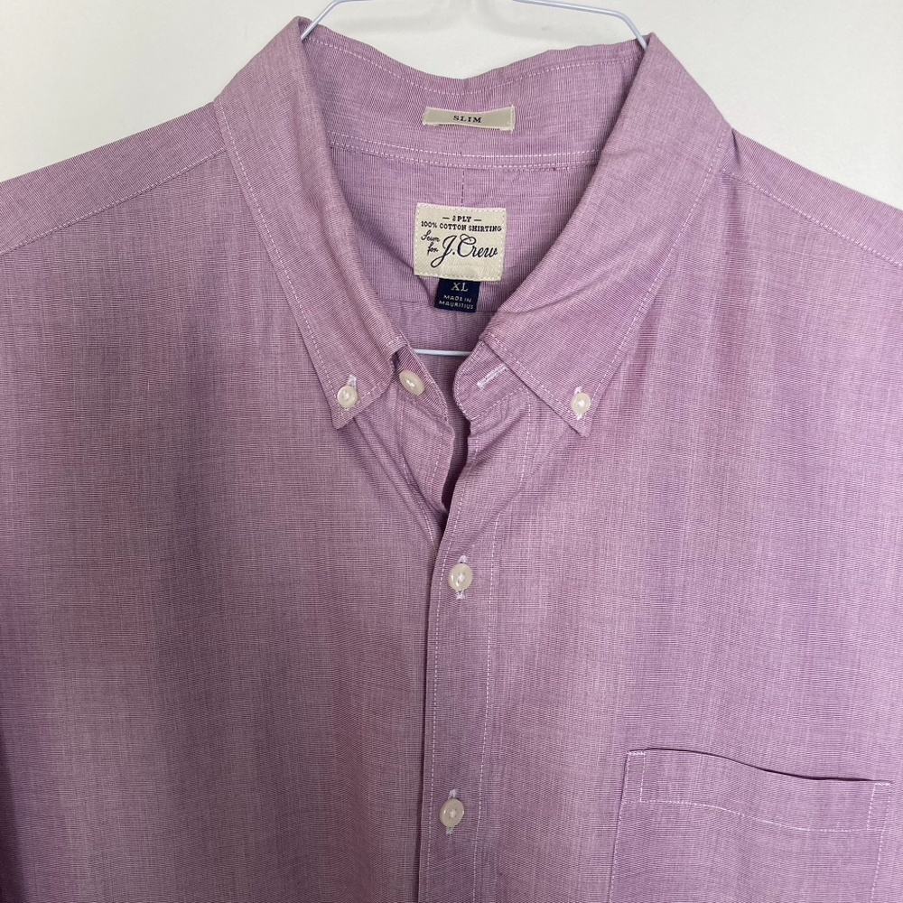 J. Crew Long Sleeve Button Down Shirt Purple